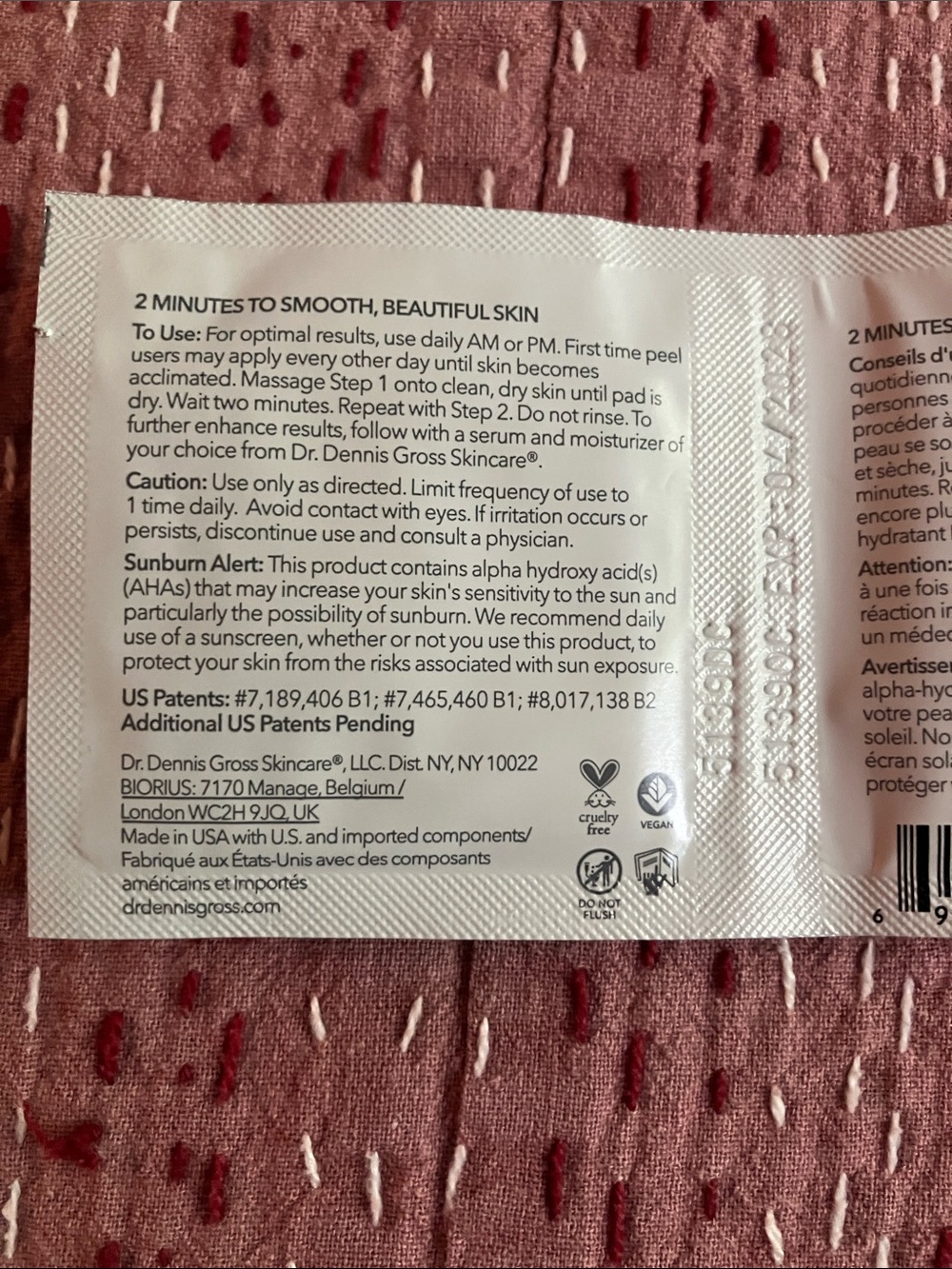 Dr Dennis gross alpha beta peel , new in box , 3 treatments , exp 04/28 - Picture 7 of 8